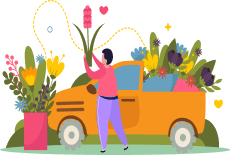Delivery service illustration