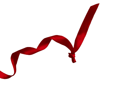 decorative red ribbon