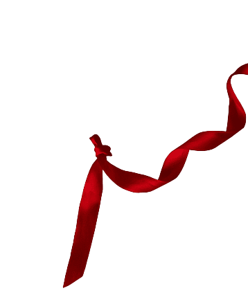 decorative red ribbon